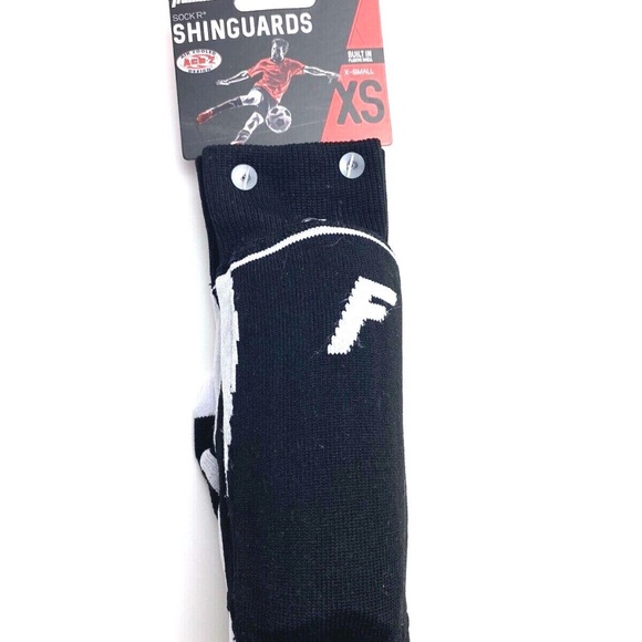 Shinguards X-Small Plastic Shell Franklin Sports Soccer sock black Up to 4' - Picture 6 of 6